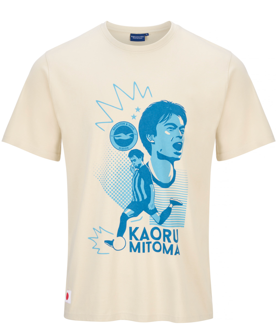 BHAFC オフィシャル Relaxed Mitoma Tee - Sand